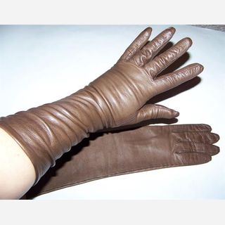 leather long gloves